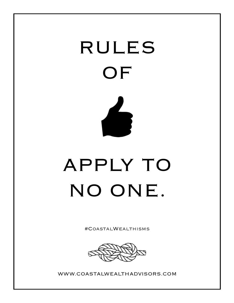 Rules of thumb apply to no one.